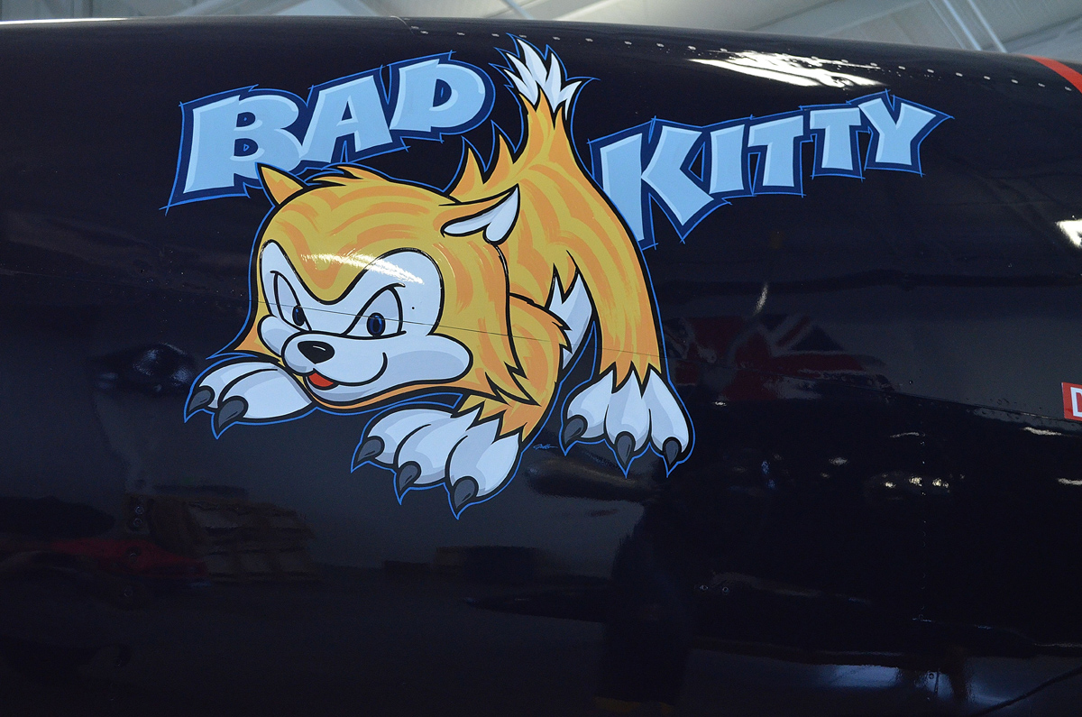 Nose Art Grumman F7F-3 Tigercat N6178C/80483/MW-483 "Bad Kitty" Marines